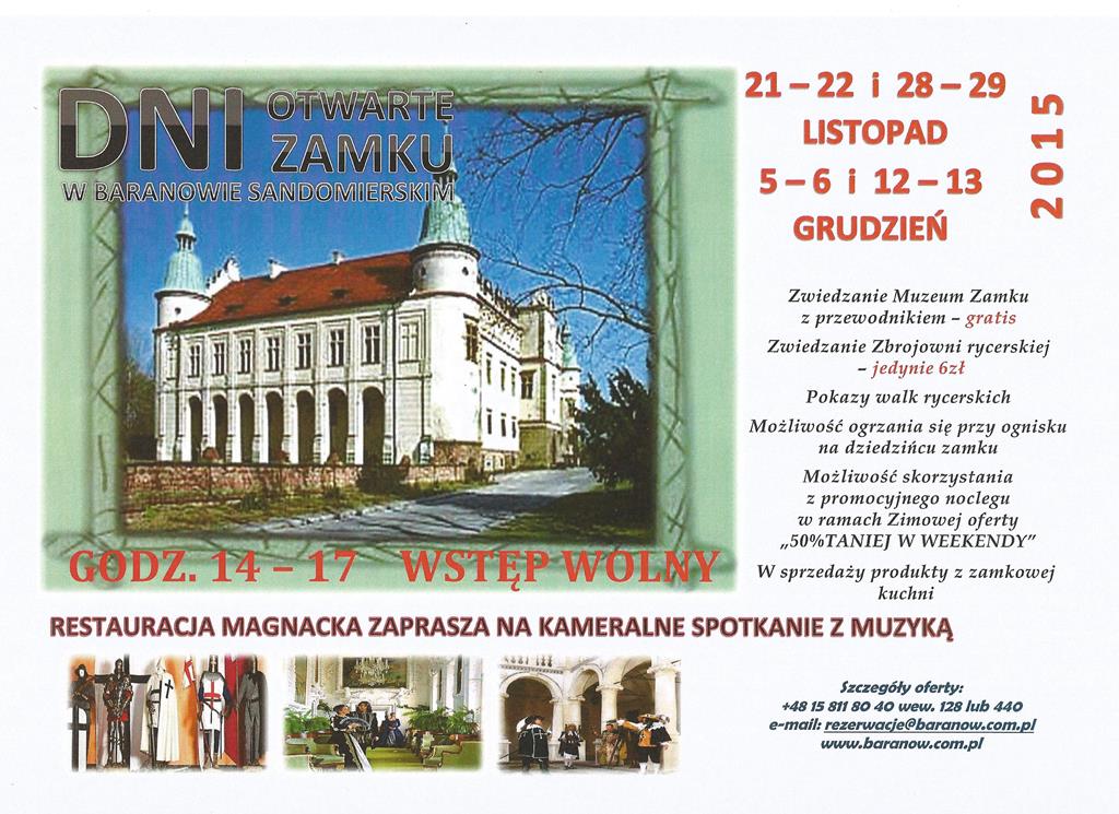 dni otwarte zamkuwbar2015